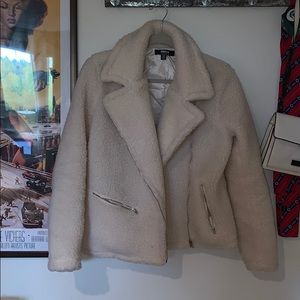 Cream Teddy / Fuzzy Jacket size Small